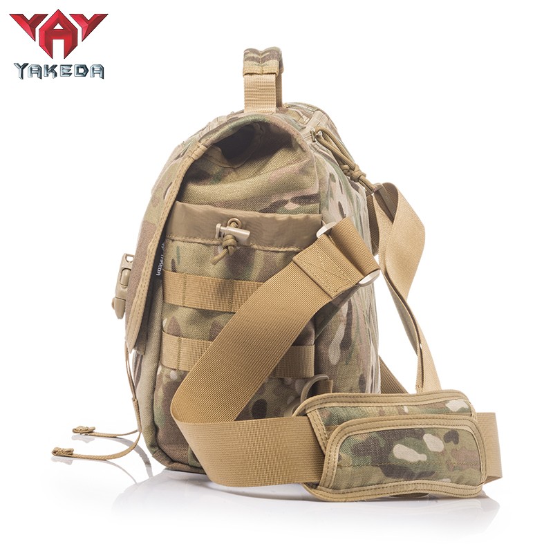 Yakeda militar molle messenger bolsa táctica al aire libre impermeable Multicam laptop bag