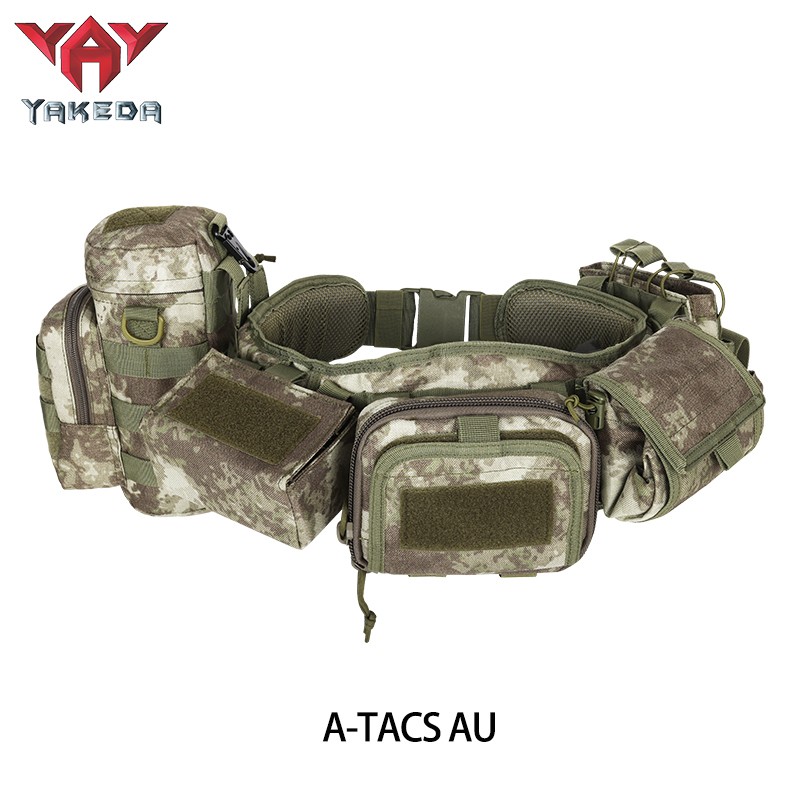 Yakeda Gear Cinturon Tactico cinturón otra policía hebilla ajustable Molle utilidad al aire libre combate caza cinturón táctico