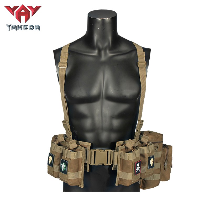 black khaki tactical vests