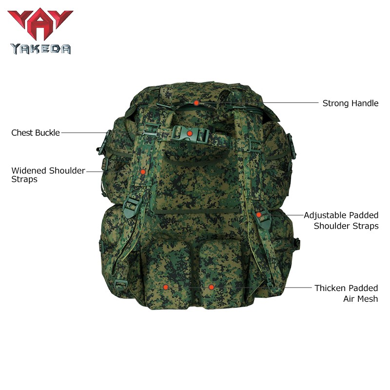 Mochila táctica personalizada, bolsa impermeable de camuflaje digital Woodland, bolsas militares americanas