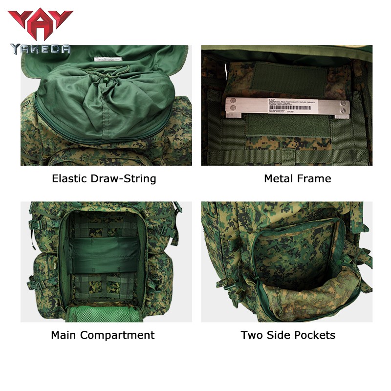 Mochila táctica personalizada, bolsa impermeable de camuflaje digital Woodland, bolsas militares americanas